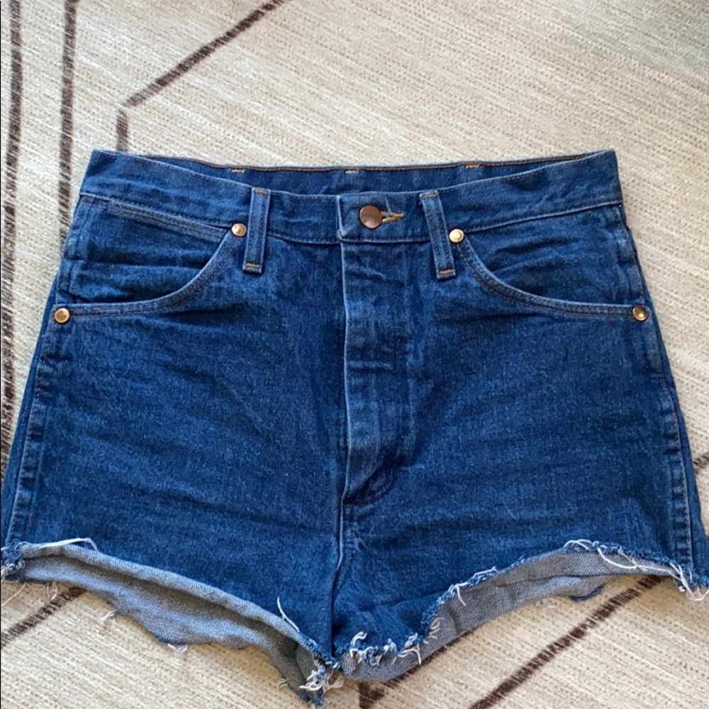 Wrangler cutoff denim shorts